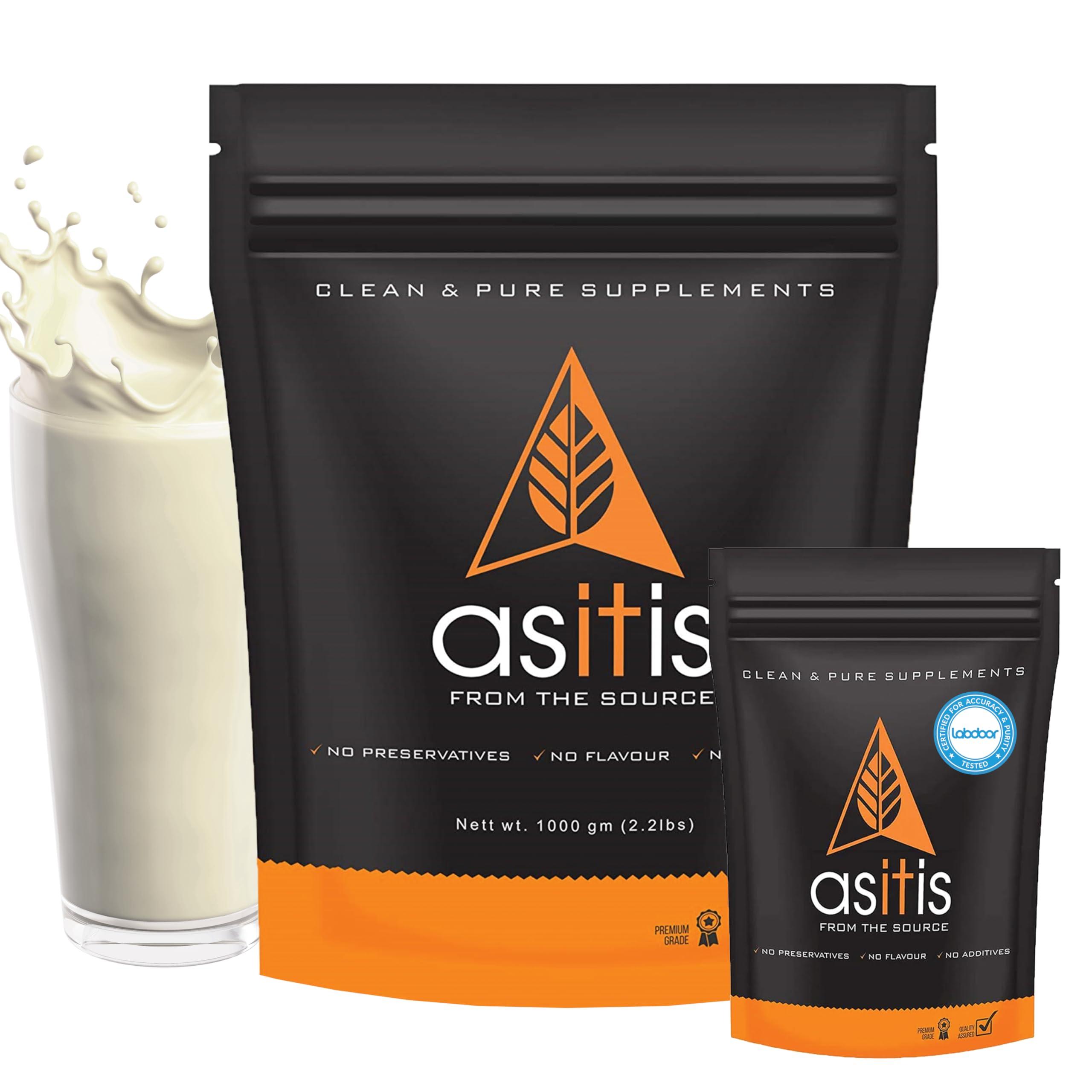 Asitis Nutrition AS-IT-IS Nutrition Whey Protein Isolate | Unflavoured (Whey protein Isolate 1kg + Creatine 100gms) | Combo pack