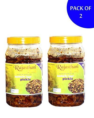 Rajasthani Swaad Rajasthani Swaad Ker Sangri Pickle Homemade Kair Sangri Ka Achar | Pack of 2 Jar [ 1600 Gram Each ]