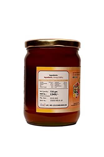 UDAK UDAK KASHMIR GOLD HONEY, Origin Unblended Premium Indian Honey from The Valleys of Kashmir Unprocessed Organic Kashmir Honey | NMR Tested with No Added Sugar (400g)