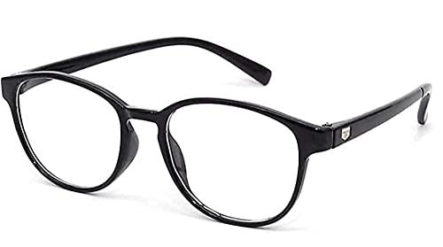 Fision Fision Progressive Reading Glasses For Men Women AntiGlare Reading Glasses Color Round Frame Distance Zero +1.00 TO +3.00 (Distance Plano (0) Power/Reading +2.50, Progressive (Anti-Glare) Glasses)
