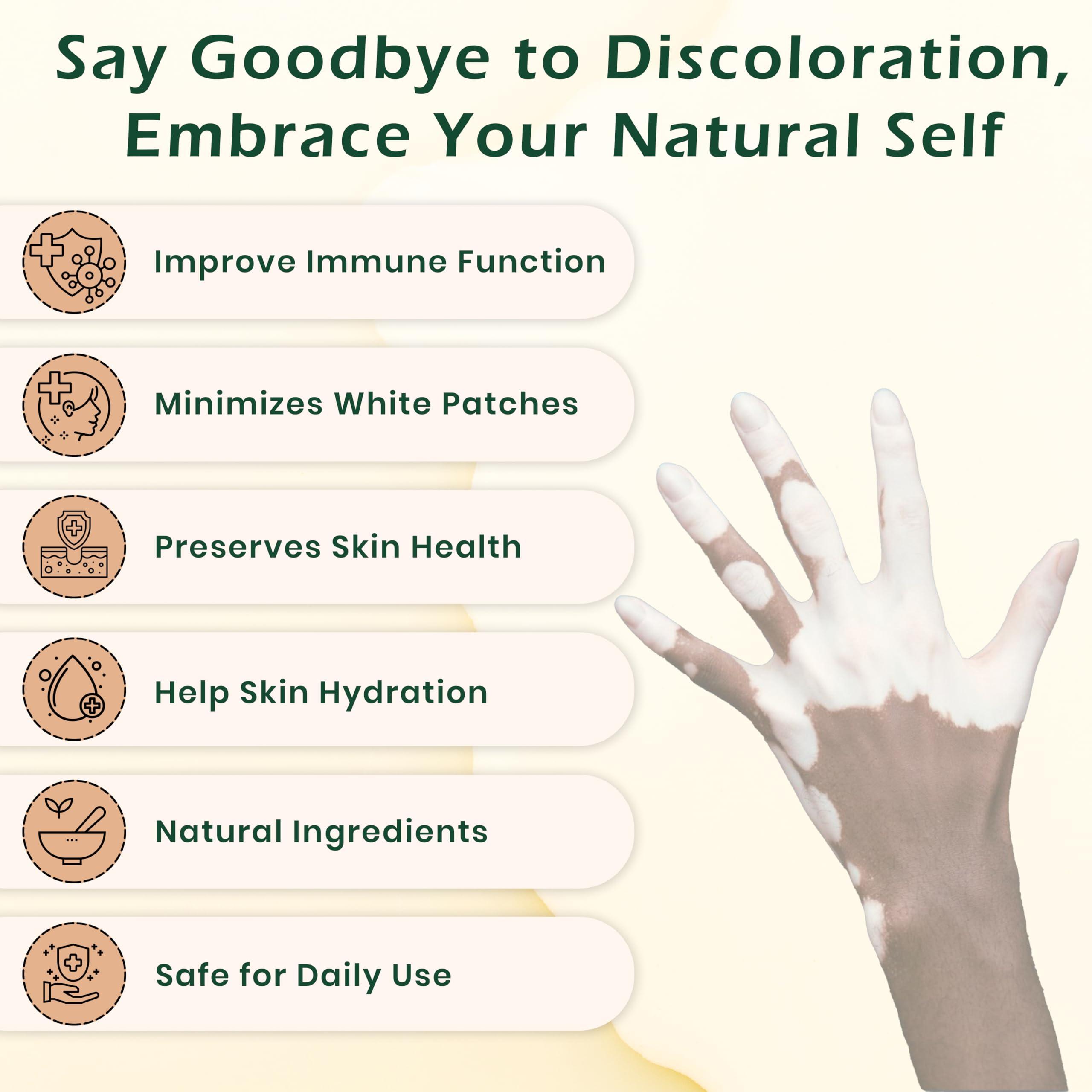 Jeena Sikho Jeena Sikho Vitiligo Tablets | Herbal Skin Discoloration Supplement | Naturally Blended With Neem Chal, Annantmool, And Haldi | Ayurvedic Multivitamin For Skincare, 60 Tablets