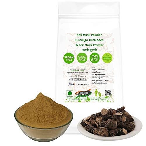 Nutrixia Food Kali Musli Powder Curculigo Orchiodes Black Musli Powder (50 Gms)