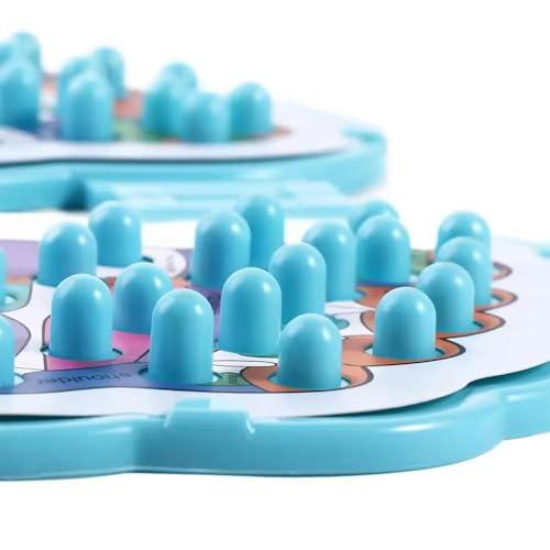 Gyanadh Gyanadh Acupressure Massager Foot Pad Mat Relaxation Reflexology Fatigue Pain Relieve Folding Spa Pressure Points Men Women Health Care Tool Leg Therapy [29x32x3 CM]