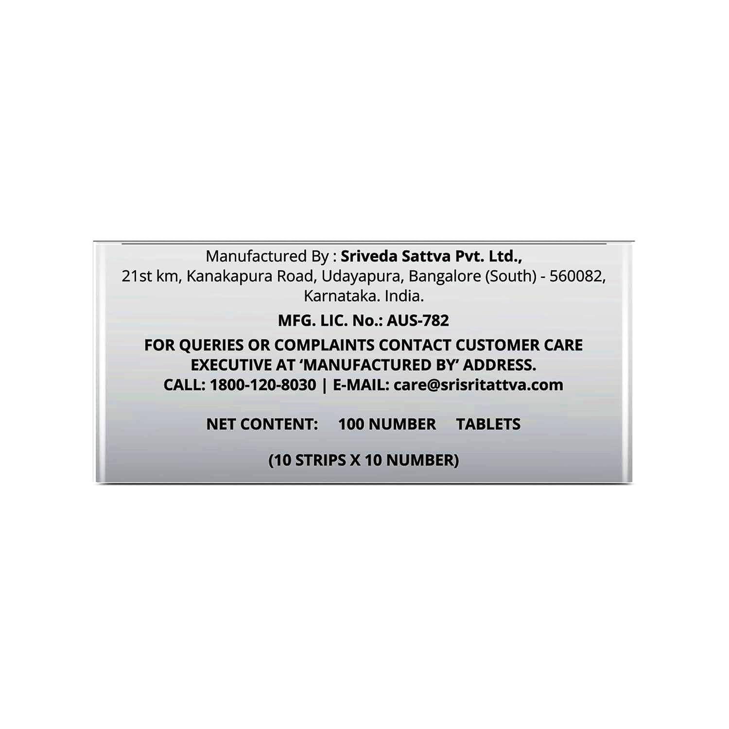 Sri Sri Ayurveda Tattva Sri Sri TATTVA NAOQ19 Immunity Build Up & Protection 60 Tablet (Pack 1)