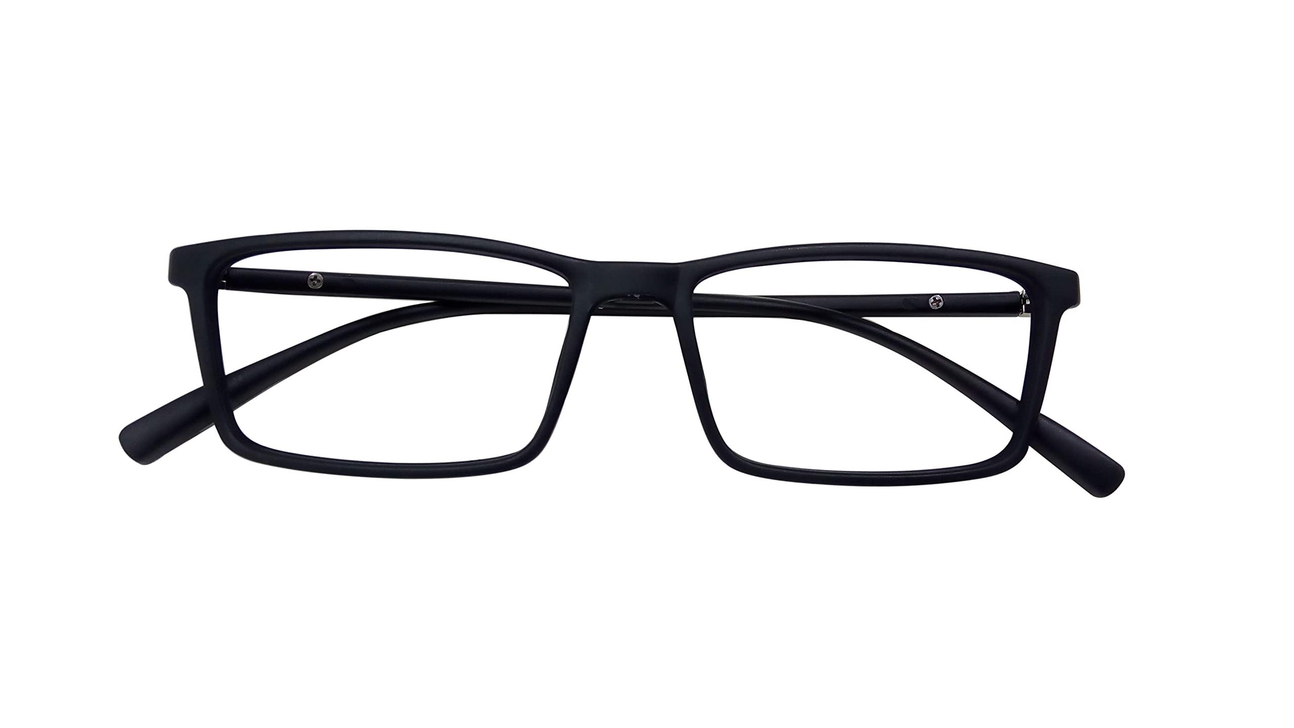 N Specs N Specs anti reflective glasses black mat coloured tr fully light weight ractangle type unisex frame with zero power reflection free computer glasses (Green Anti Reflected Glass)