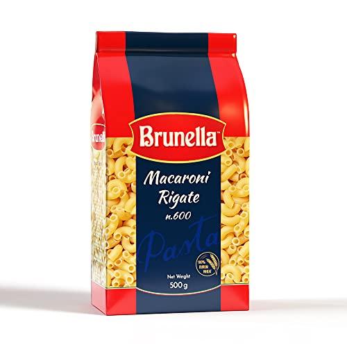 Brunella Brunella Macaroni Rigate Pasta, 500g, Pack of 3