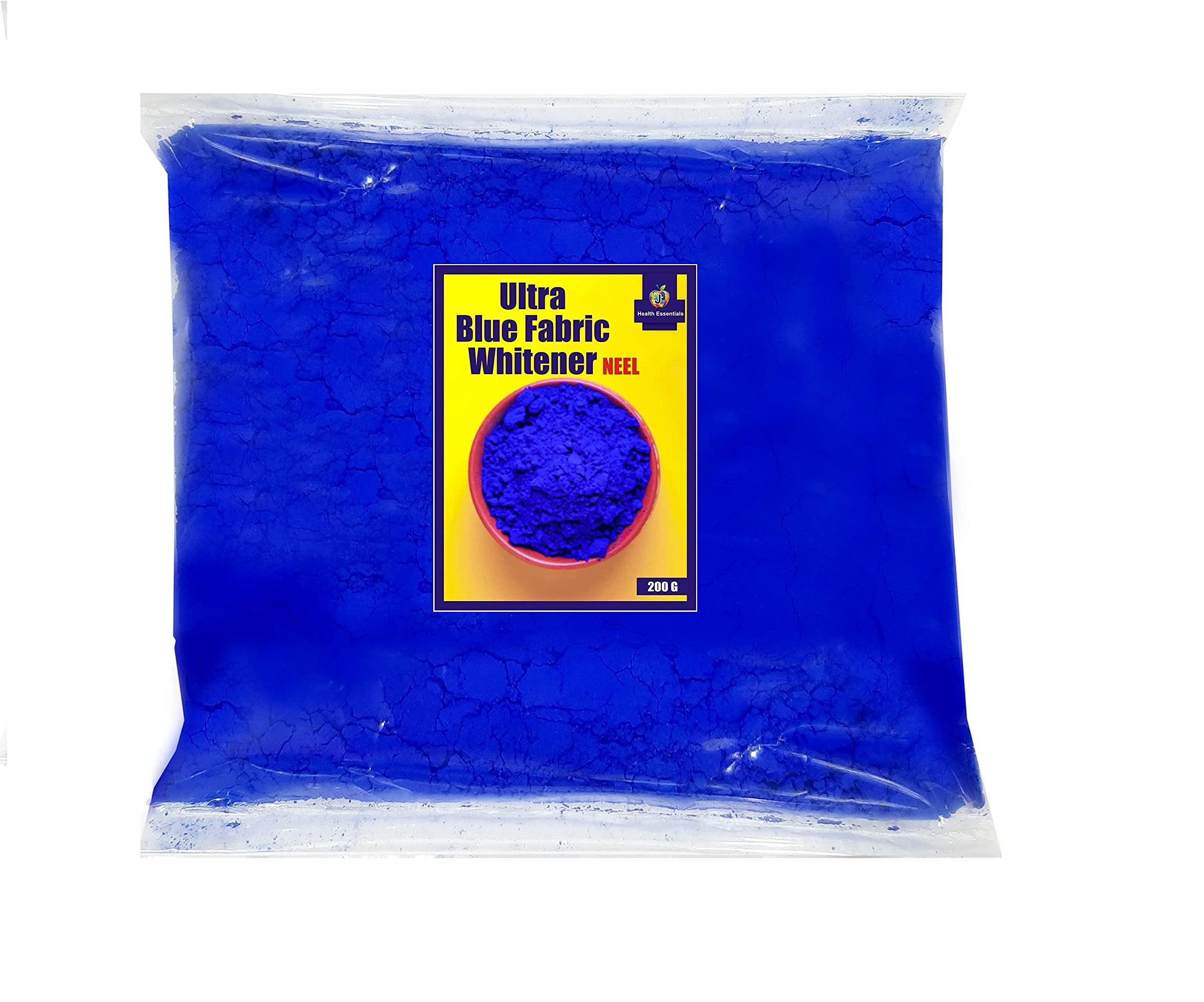 J Organics Jioo Organics Neel Powder Blue Natural Fabric Whitener for White and Colored Clothes | Effective, Safe, and Long-Lasting - 200g