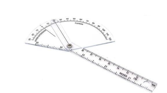 BRAVEZI Bravezi Glaxy Plastic Finger Goniometer 6 Inch (Pack of 1)