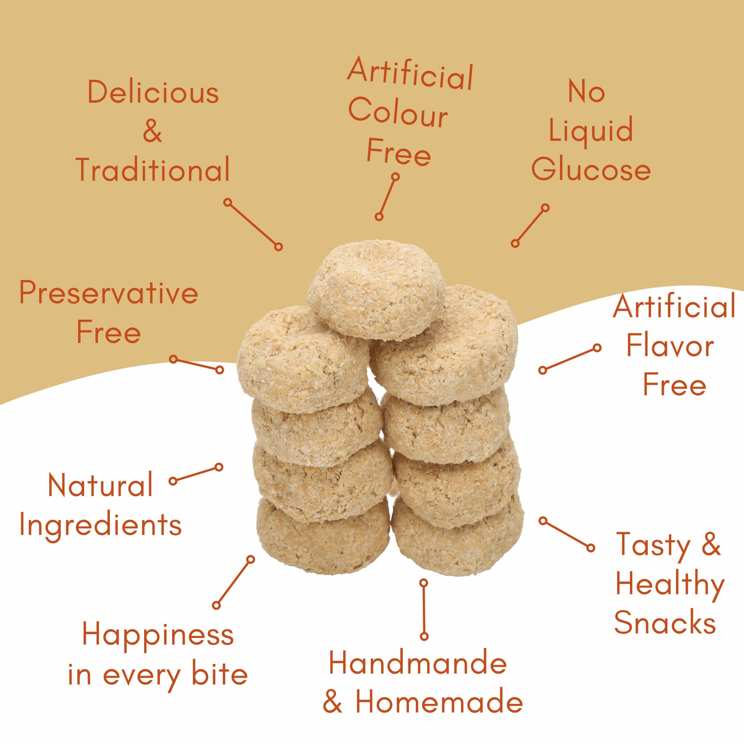 SAHU GAJAK BHANDAR SAHU GAJAK BHANDAR Sahu Tilkut Gajak 500 Gram | Kutema Gajjak | Tilkatri | Tilkoot | Tilkut | Sweets and Snacks | No Added Preservatives