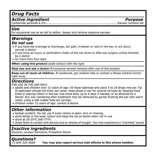 Tilcare Tilcare Ear Wax Removal Drops for Clogged Ears by Tilcare - Earwax softening Drops that are effective for Ear Cleaning of Adults and Kids - Earwax Remover Drops that safely wash the ear - 0.5 FL OZ