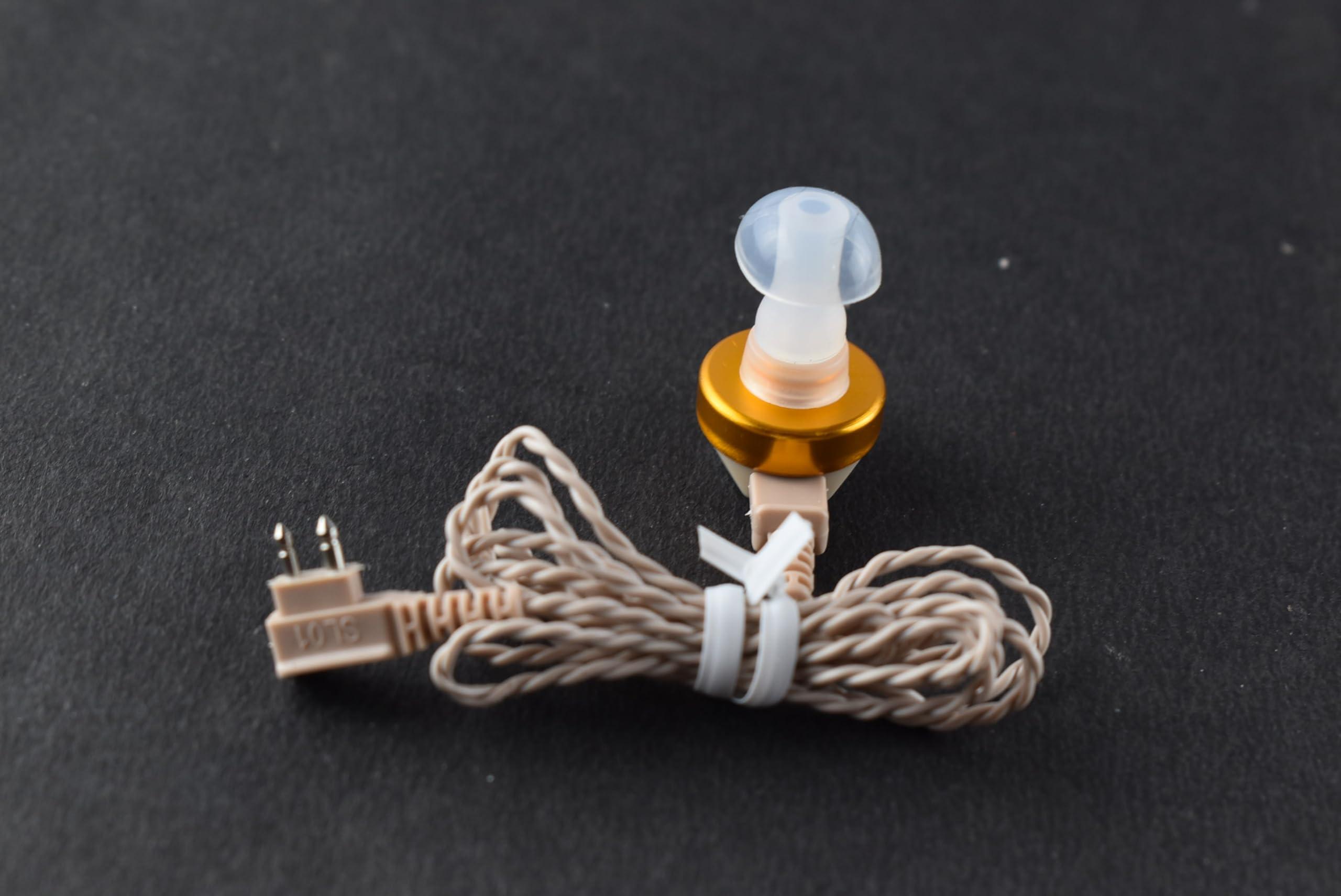 Dishan Hearing Aid Wire 2 Pin & Receiver For Pocket Model Hearing Device