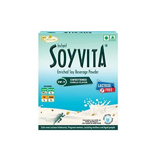 Soyvita SOYVITA - SWEETENED Vanilla | Lactose Free | Vegan | ENRICHED Soy Beverage Powder | Serves-15 (500 GMS)