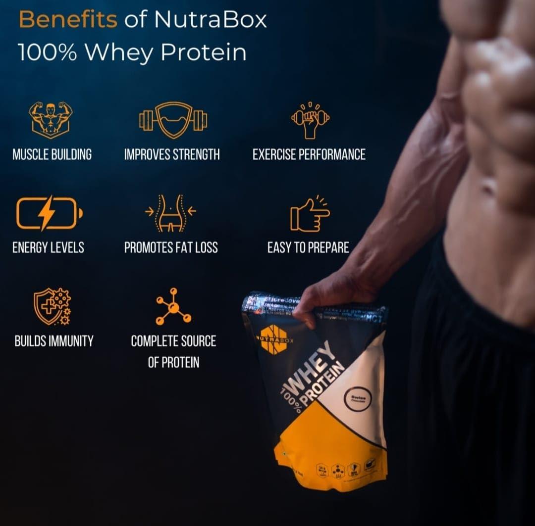 NUTRABOX Nutrabox 100% Whey Protein Powder (Chocolate Peanut butter)