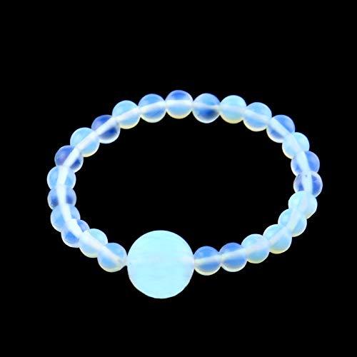 Cease Sickness Cease Sickness, Moonstone Morning Sickness Wristband, Mermaid Glass, Crystal Motion Sickness Bracelet, Helps Ease Car Sickness, Seasickness, Dizziness, Nausea from Being Pregnant or Traveling