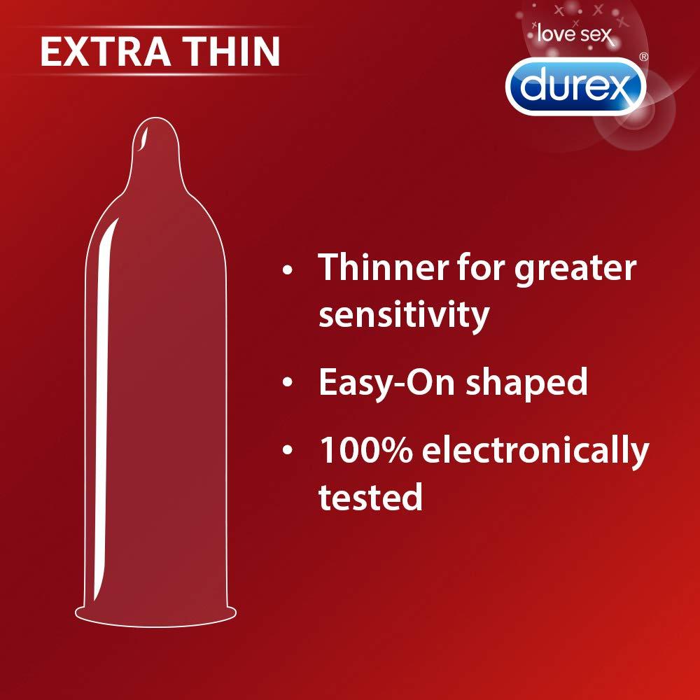 Durex Durex Pleasure Packs - 10 Count (Pack of 4, Extra Thin, Extra Time, Extra Dots, Extra Ribbed) & Durex Mutual Climax Condoms - 10 Count