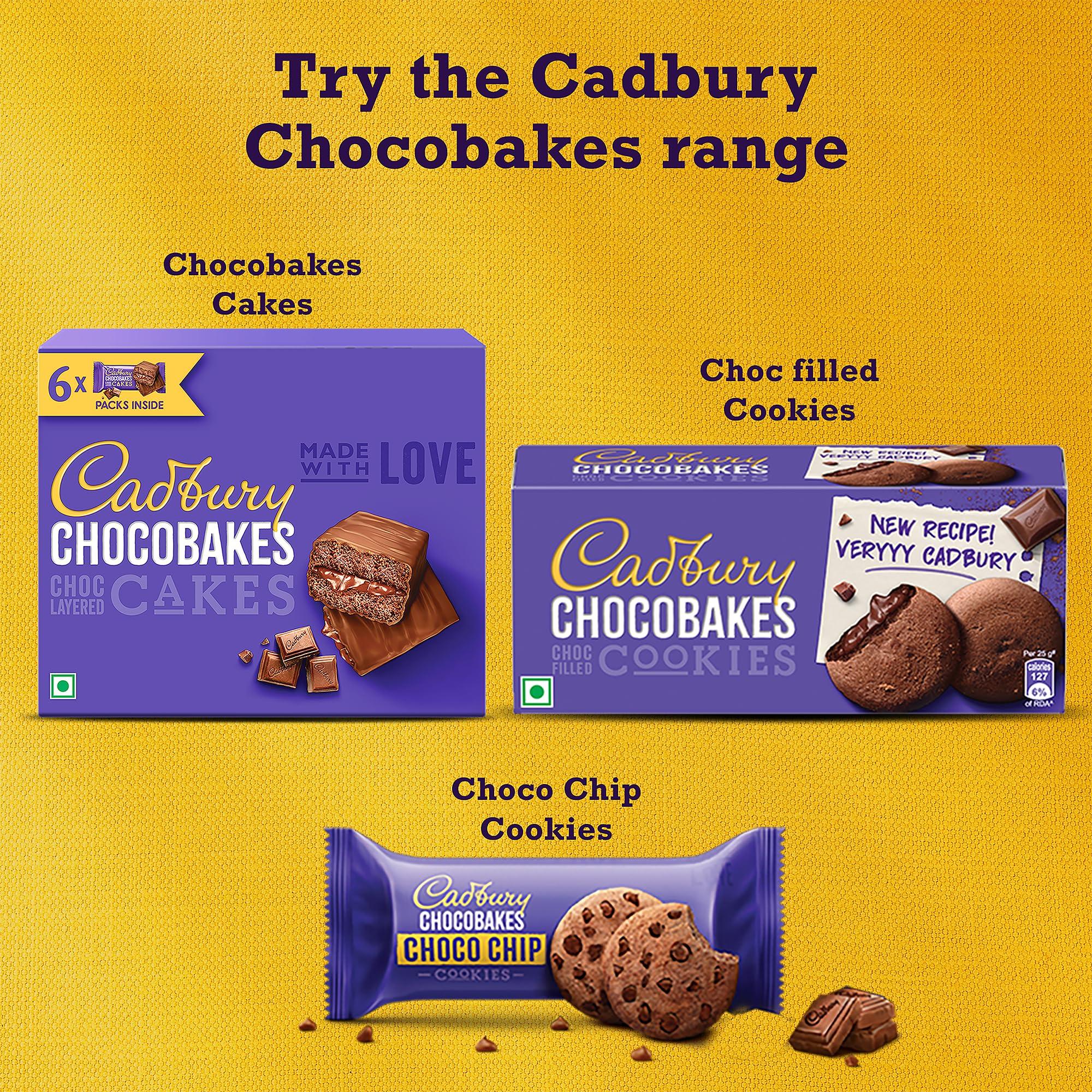 Cadbury Cadbury Chocobakes ChocLayered Cakes, 228 g (Pack of 2)