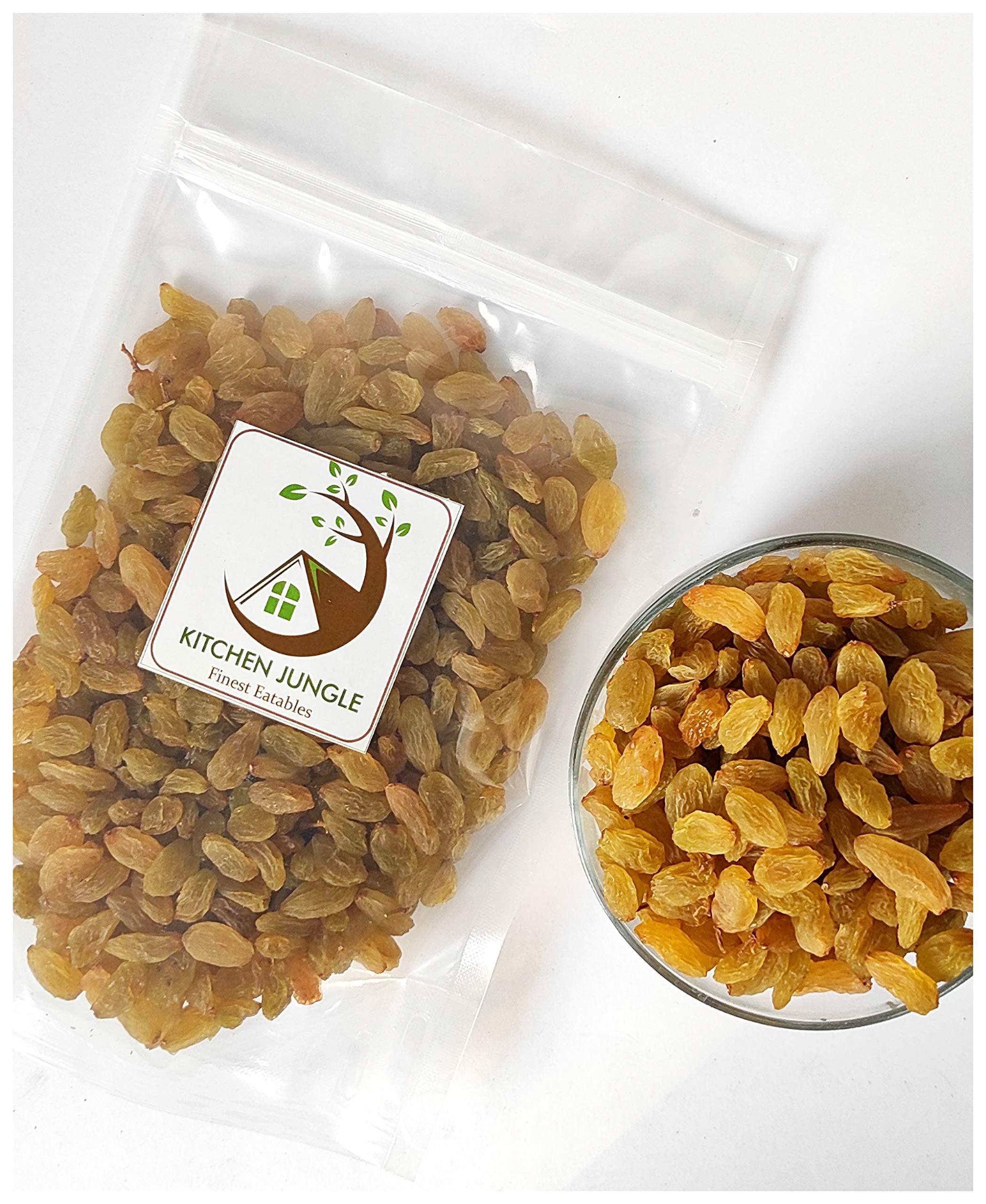 Kitchen Jungle Kitchen Jungle Golden Raisins 1kg (Kishmish) indian raisin/kismis dry fruits