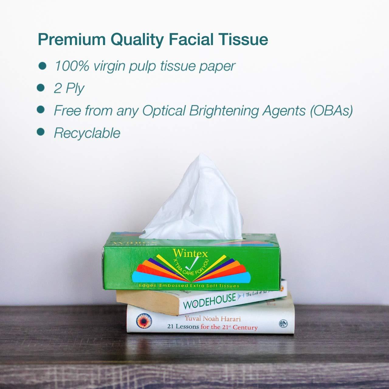 Wintex Wintex ULTRA 2 Ply Luxury Facial Tissue Box (Pack of 10 Boxes, 200 Sheets/100 Pulls per Box)