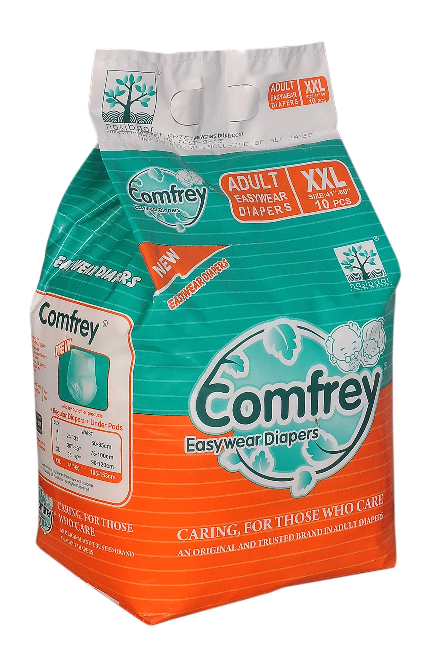 Comfrey Comfrey Adult Pull Ups, XXL Size, 10 Pcs, Waist Size 41"-60" (105-153cm) (Pack of 1)
