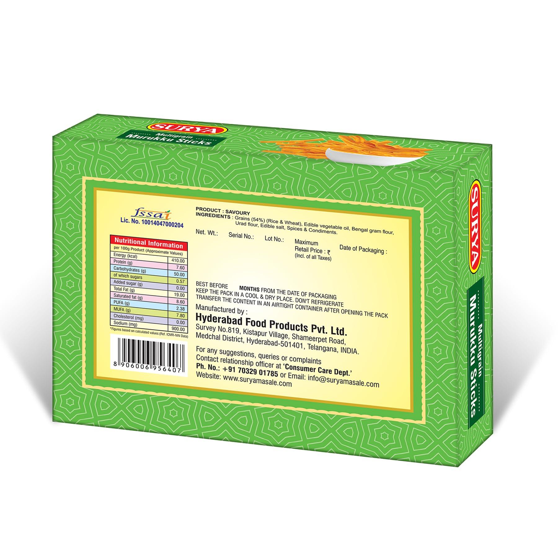 surya SURYA 200gm Multi Grain Murukku Sticks