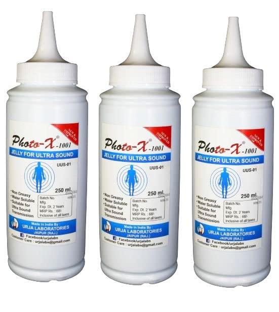Photo-x Photo-x Ultra Sound Gel (Set of 3) for use in Sonography and physiotherapy