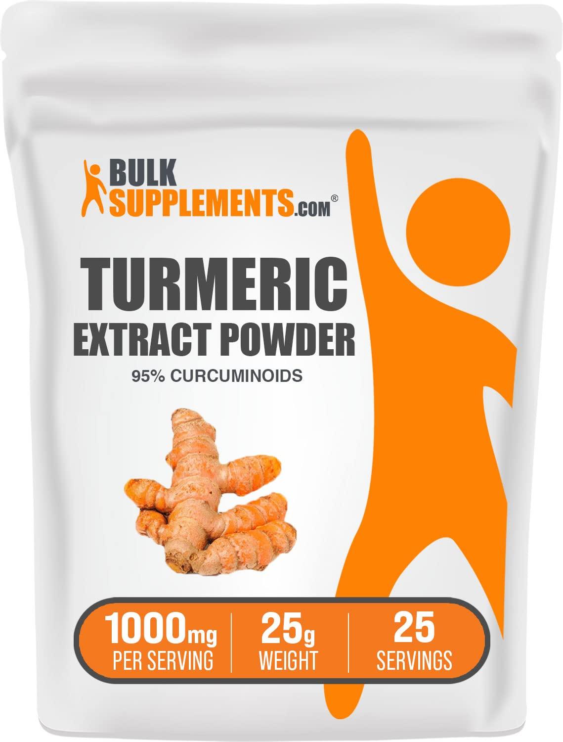 BulkSupplements BulkSupplements Pure Curcumin 95% Natural Turmeric Extract Powder (25 grams)