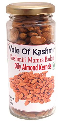 Vale Of Kashmir Vale Of Kashmir Kashmiri Walnut Kernels & Kashmiri Mamra Almonds in Glass Bottle 1kg , Pack of 10 Kashmiri Akhrot Bdam Giri 500gm Each