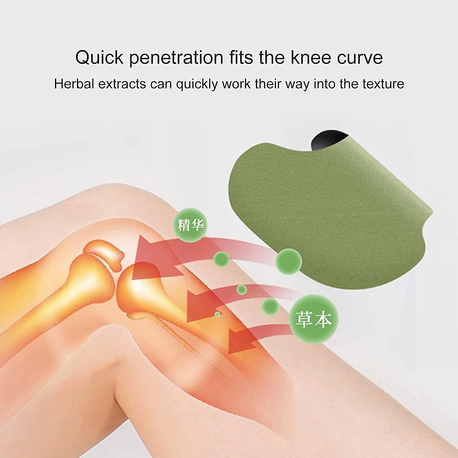 FI FIDROXIMPERIA PAIN RELIEF KNEE 20 PATCHES Herbal Knee Plaster Sticker Pain Relief and Inflammation Patches Joint Knee Relief Patches Kit Natural Wormwood Extract Sticker Knee Pain Relief Patches (Pack Of 20)