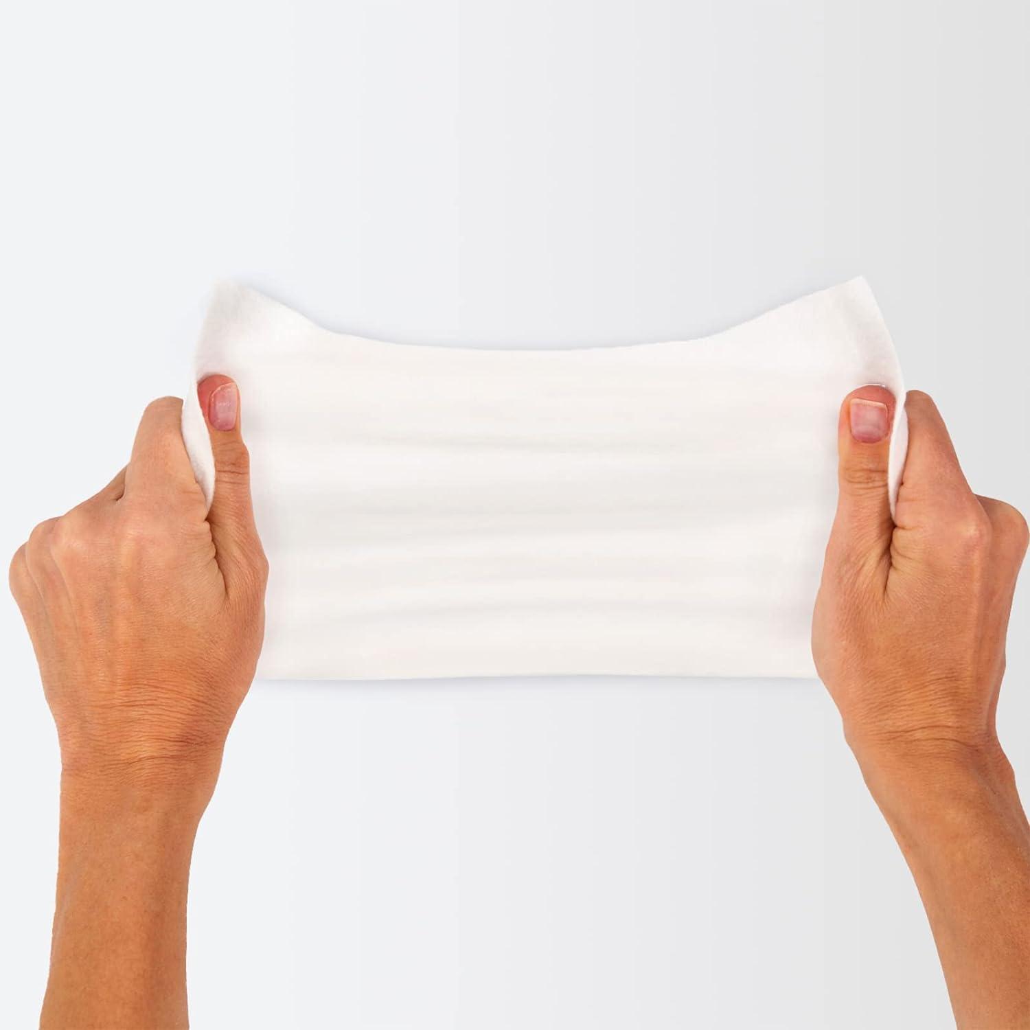 QUICKBATH Quick Bath Bed Bath Wipes for Adults & Patients with Aloe Vera & Vitamin E | Extra Large & Thick, 60 Wipes(10 Wipes/Pack)