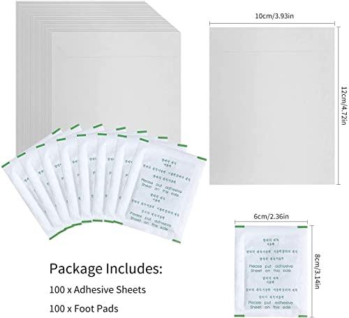 kapmore kapmore Foot Pads, 100 Relief Foot Pads And 100 Adhesive Sheets For Removing Impurities, Relieve Stress Improve Sleep