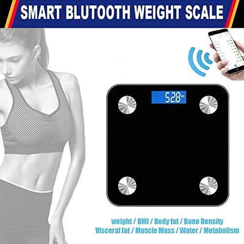 Glaceon Glaceon Bluetooth Body Fat Scale Smart BMI Scale Digital Bathroom Weight Scale, Body Weight Measurement Scale with Smartphone App
