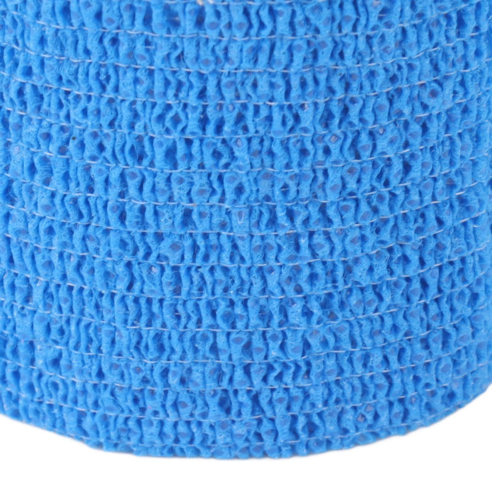BAUD Bandage Wrap Rolls, Sweat Absorbent Cow Bandage Wrap Non Slip 12 Pack Waterproof 4.5M Breathable for Hoof Repairing (Blue)