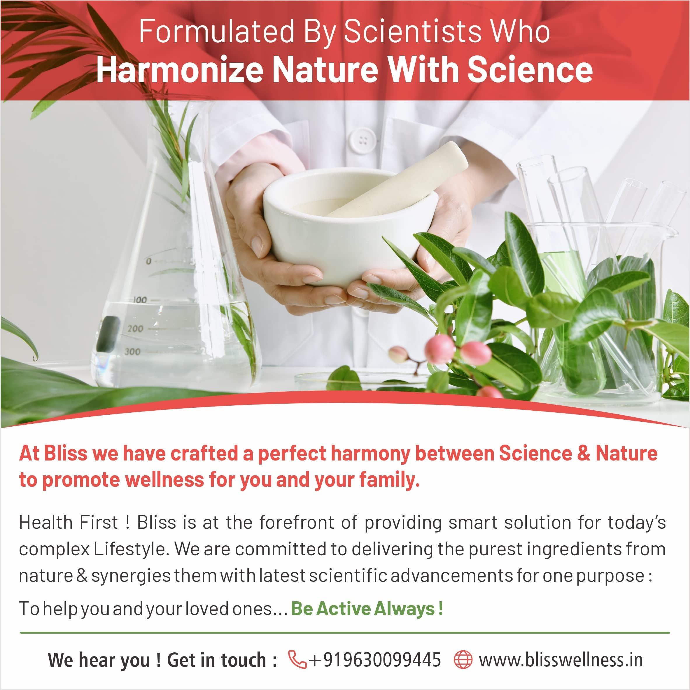 Bliss Welness Bliss Welness Teenage Girl Multivitamin With Vitamin and Minerals, Calcium Magnesium Zinc, Aloe Vera Extract, Bamboo and Grapeseed Extract For Immunity, Hair Skin Nails, Bone & Joint Health, - 60 Tablets