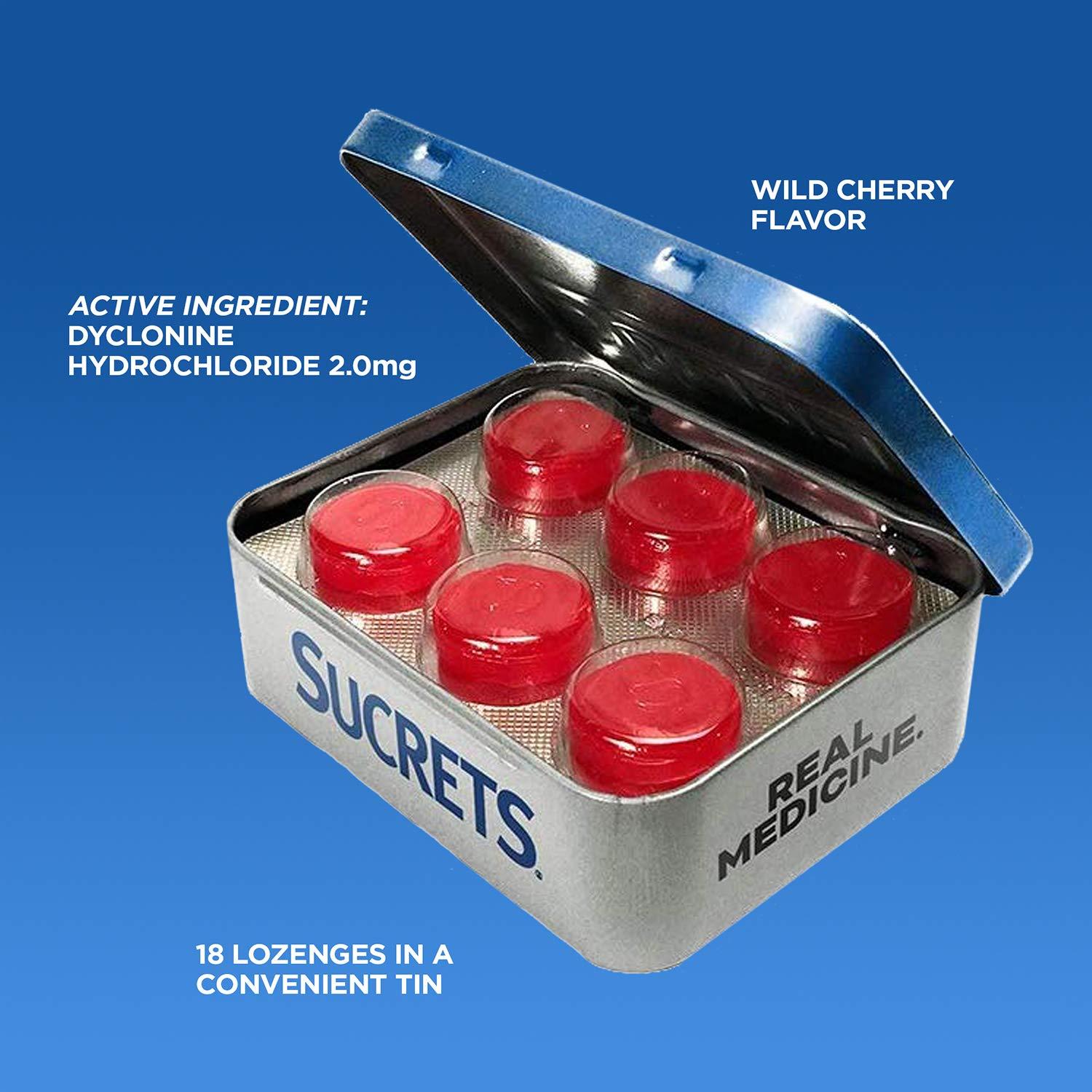 Sucrets Sucrets Classic Sore Throat Lozenges, Wild Cherry, 18 Count