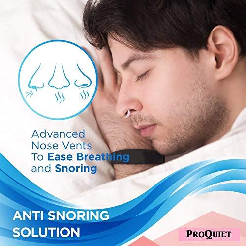 ProQuiet ProQuiet 8 Pairs of Anti Snore Devices For Men & Women Stop Snoring Nose Cones 4 Sizes(S, M, L, XL)