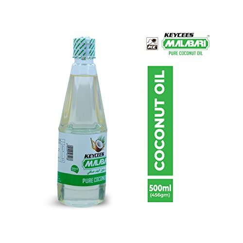 KEYCEES MALABARI Keycees Malabari 100% Natural & Pure Coconut Oil, 500 ml | Pet Bottle | High Resisting Power