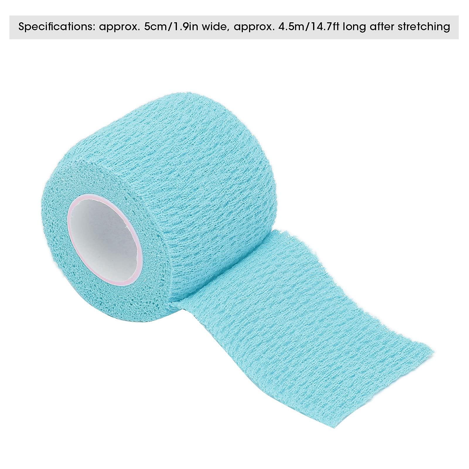Sojare Elastic Self Adherent Bandage, Reduce Swelling Thin Adhesive Wrap Tape for Wrist for Ankle(blue)