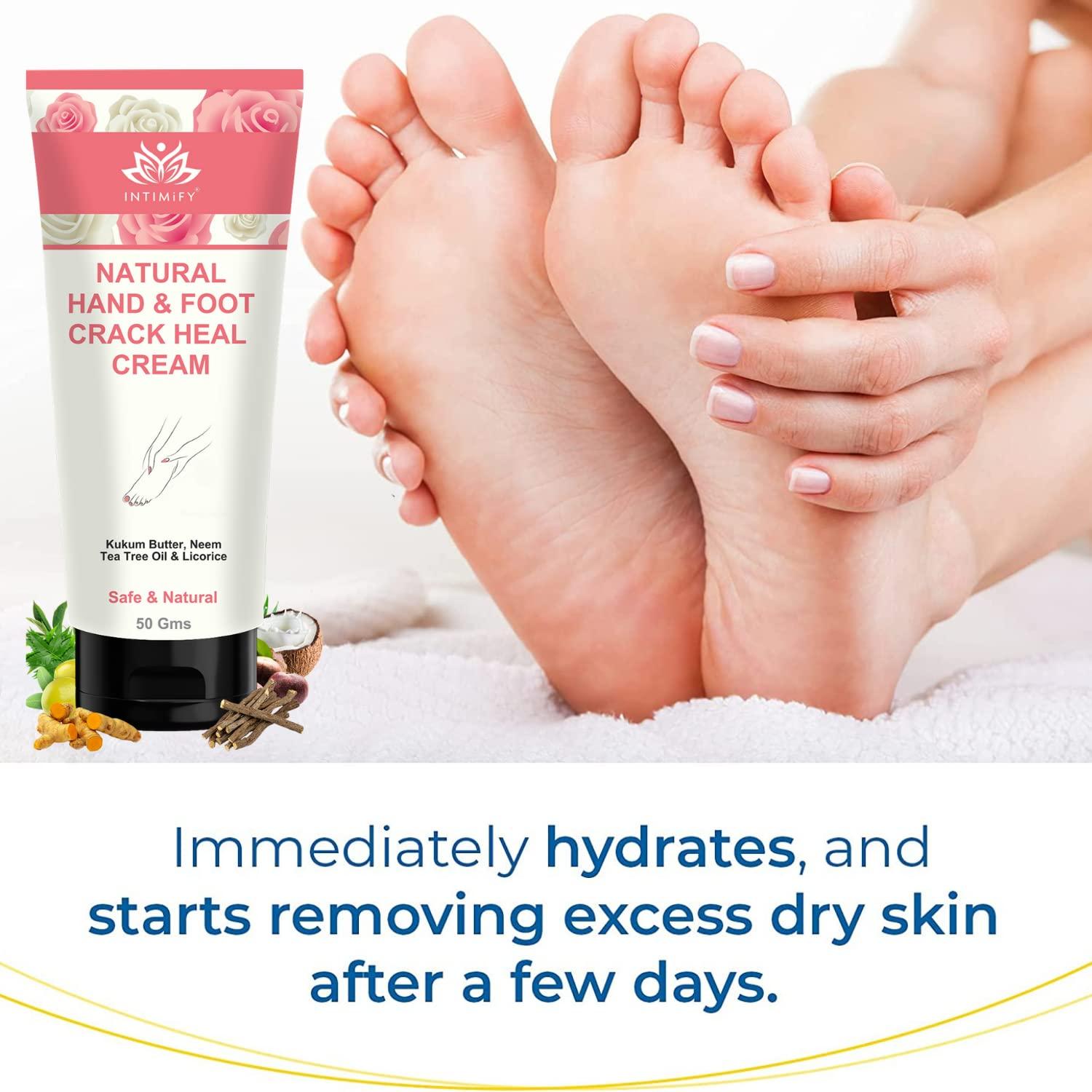 INTIMIFY INTIMIFY Foot Cream for Cracked Heels, Foot Cream For Dry Feet, Foot Crack Cream For Women & Men 50 gm (Pack of 1)