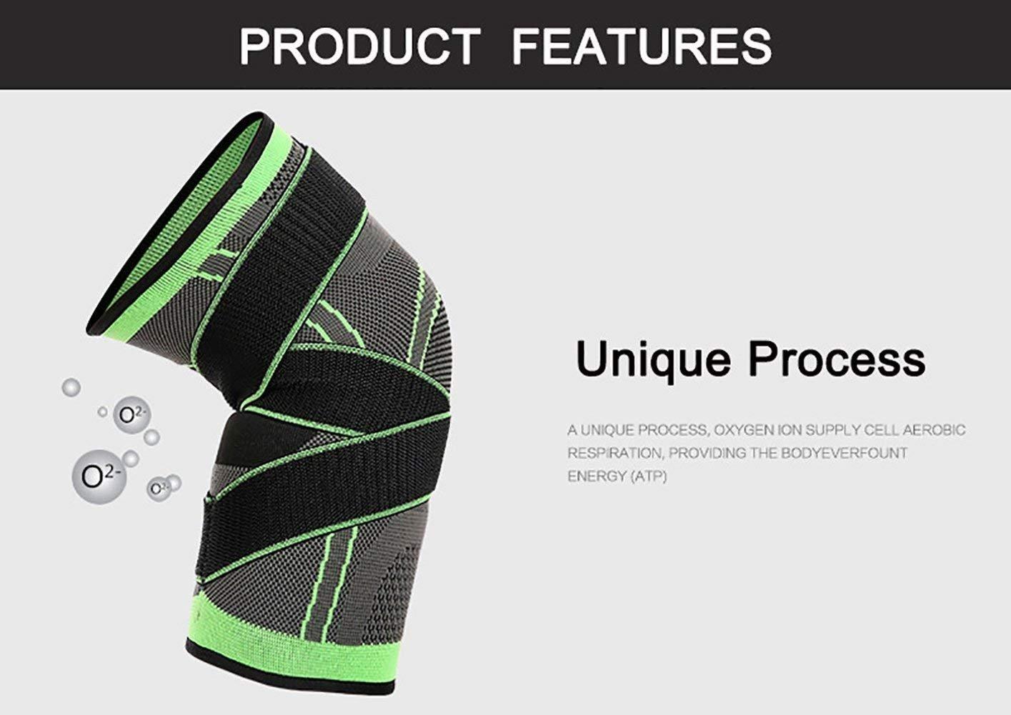 ASOONYUM HipStone Knee Sleeve, Compression Fit Support -for Joint Pain and Arthritis Relief, Improved Circulation Compression - Wear Anywhere - Single (XXXL)