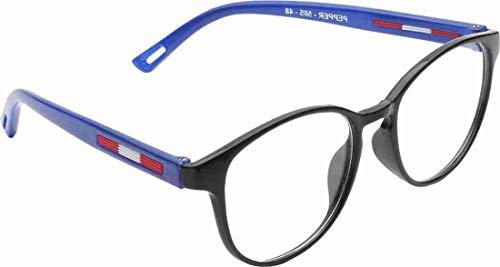 Spexx SPEXX Bifocal Reading Glasses For Men 1.00 1.25 1.50 1.75 2.00 2.25 2.50 2.75 3.00 Power Glasses Black And Blue Full Rim (Distance Plano / Reading +2.50, Anti Glare Bifocal Glasses)