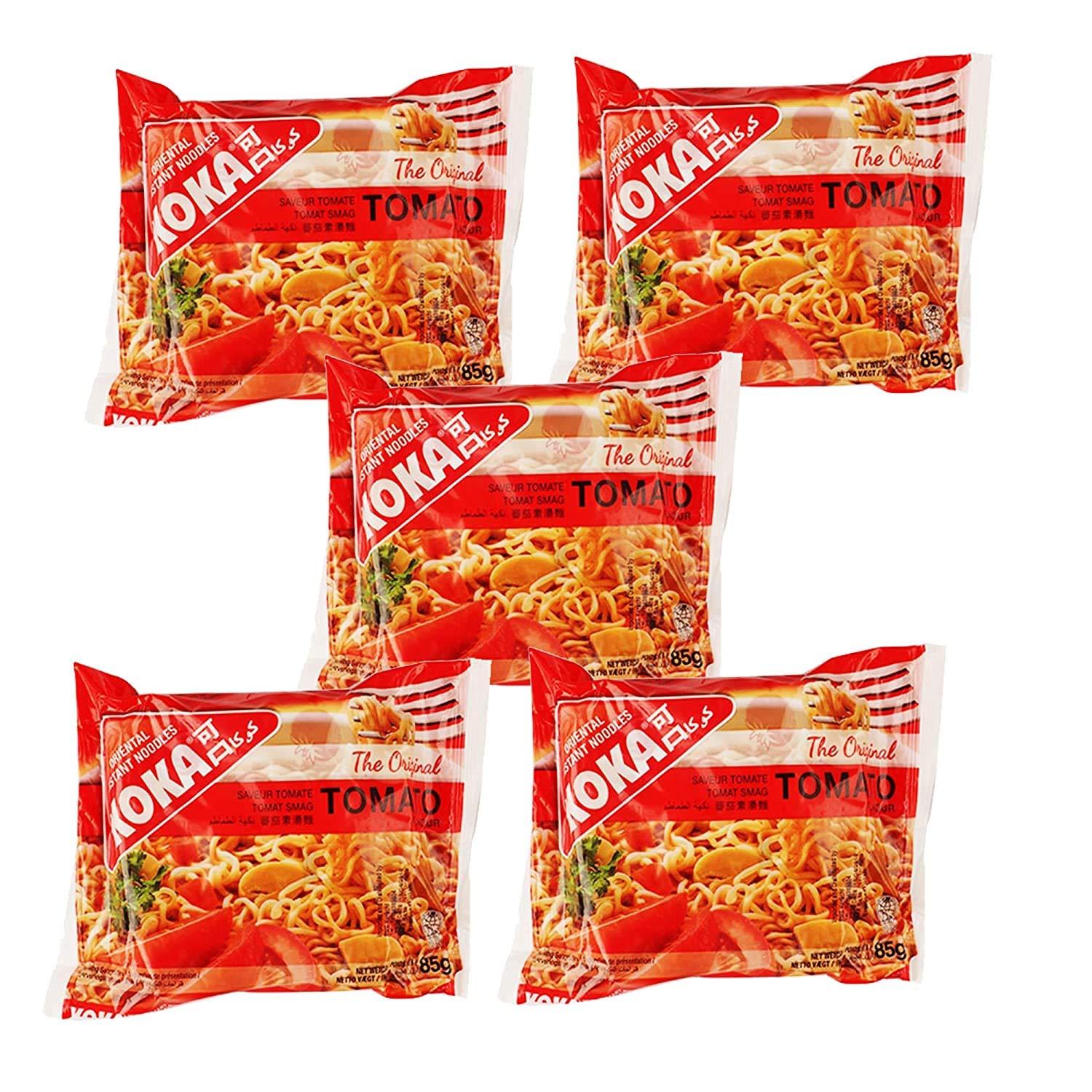 KOKA Koka Tomato Flavour Noodles - 85gm (Pack of 5)