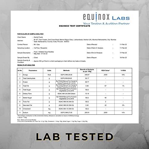 Qonty Qonty Defatted Soya Flour and Defatted Soya Noodles | Lab Tested | No Preservatives | High Protein | Low Carb | Rich in Micro Nutrients | Rich in Fiber (DSF 800g + DSN 250g)