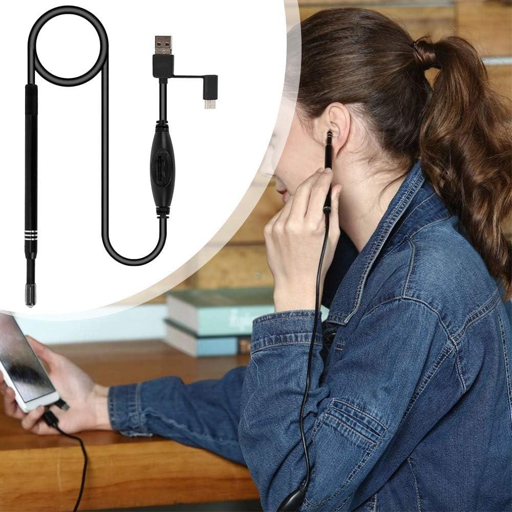 Tobo Tobo Ear Otoscope, USB Digital Waterproof HD Ear Scope Inspection Camera,3 in 1 USB Otoscope with 0.3 Mega Pixel 6 LEDs for Tablet Laptop PC Android Phone to Video Otoscope (USB-0.3-MP) TD-592IM