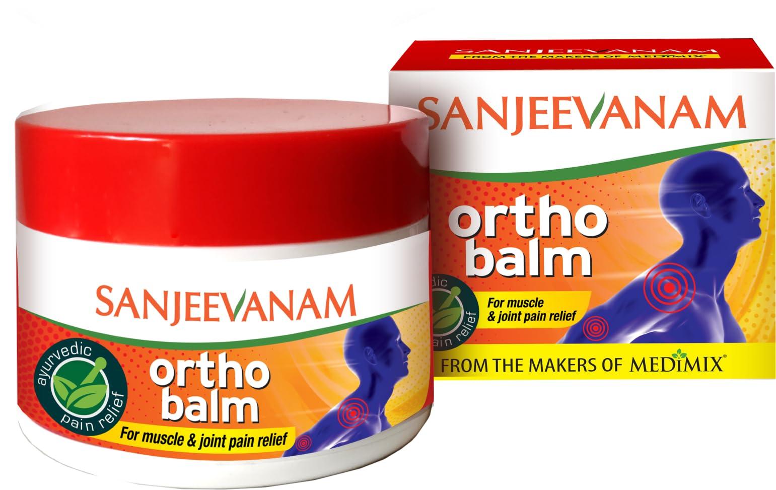 SANJEEVANAM SANJEEVANAM Medimix Ortho Balm | For Muscle & Joint Pain Relief | An Ayurvedic Pain Relief Balm | 25G