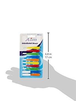 AIM Aim Interdental Brush Picks (5 Pack) 50 Count by Aim BEAUTY