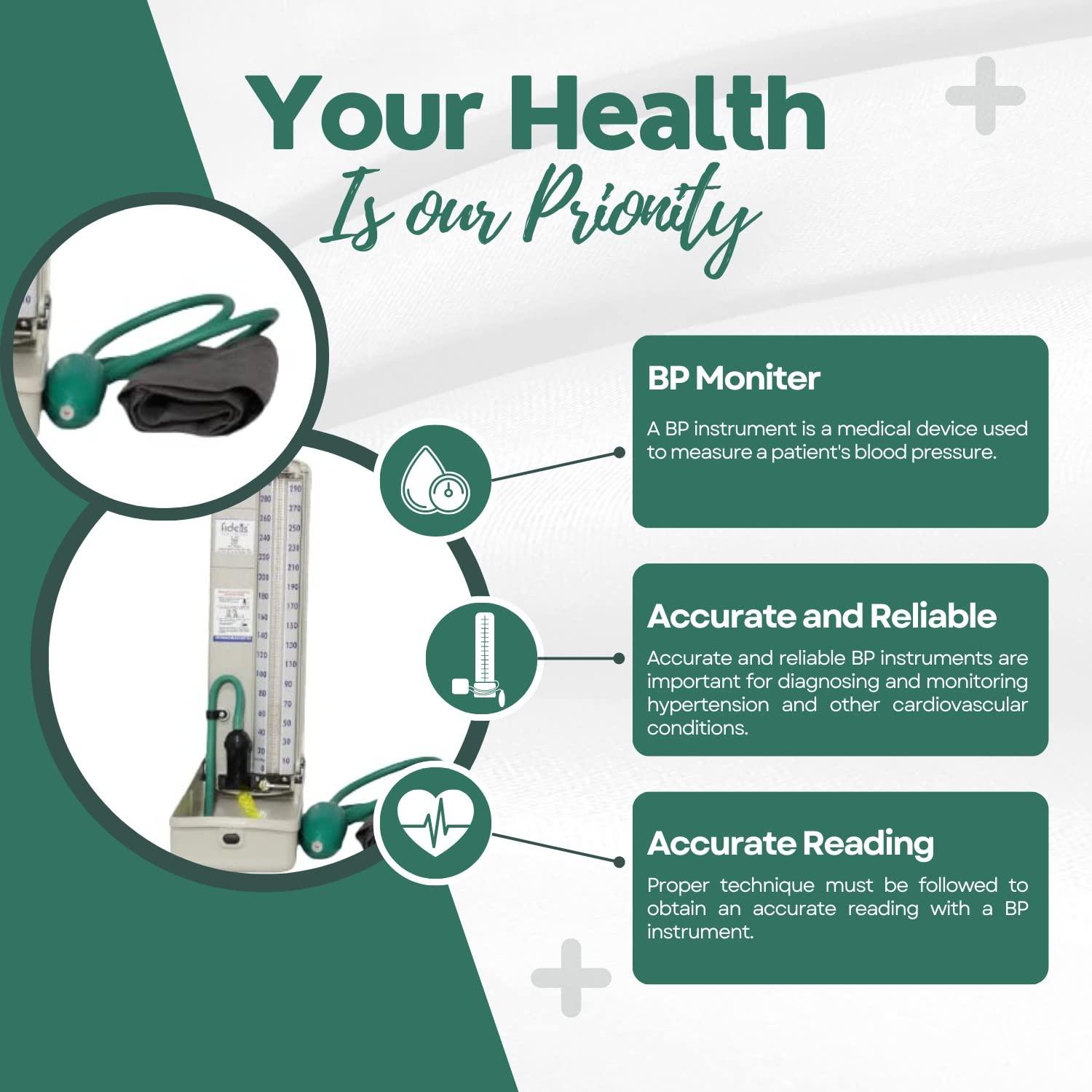 FIDELIS HEALTHCARE FIDELIS HEALTHCARE Mercury BP Desk Sphygmomanometer Upper Arm Bp Monitor.