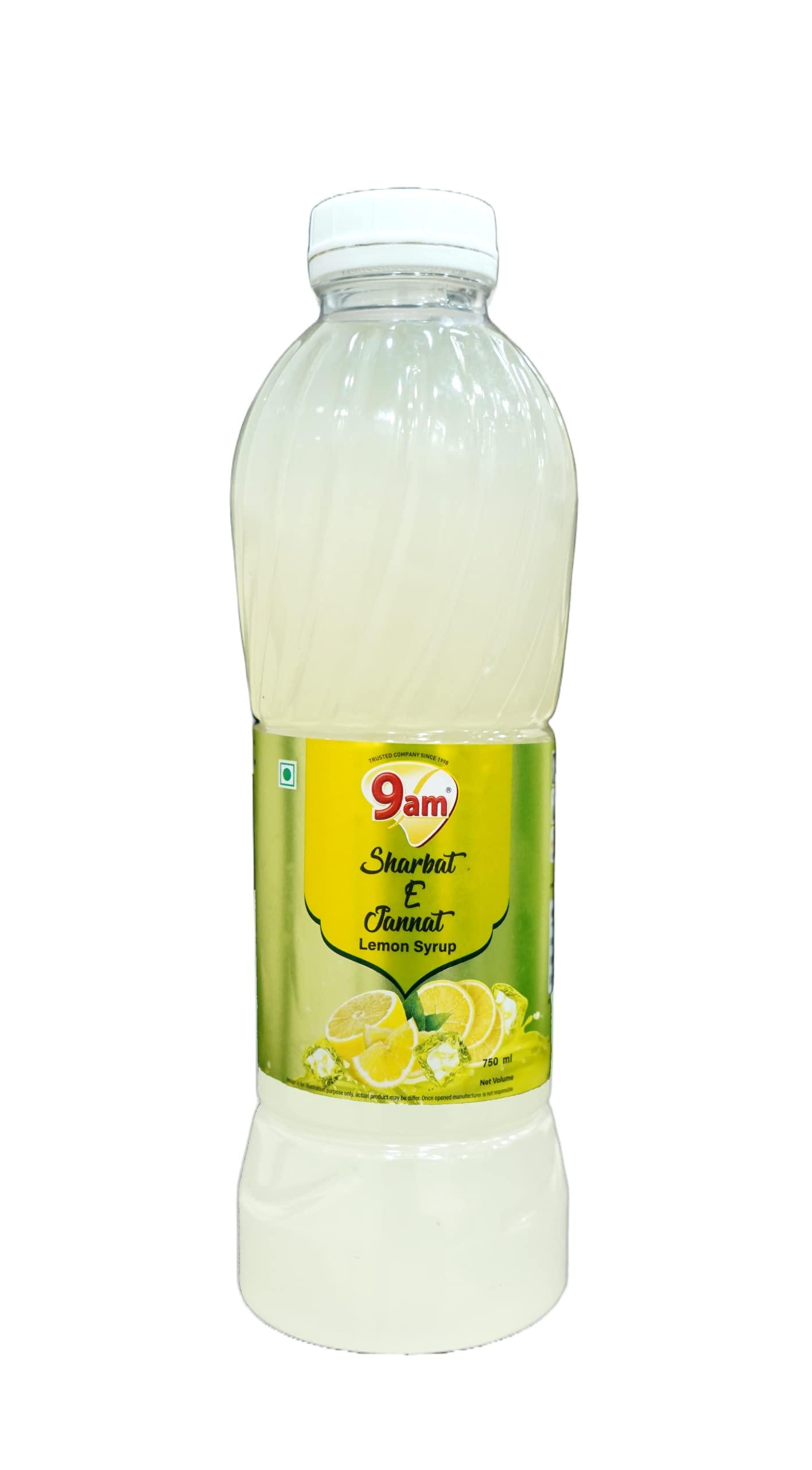 9AM 9am Sharbat E Jannat Combo Pack of 2 (Lemon 750ml+ Lemon 750ml)