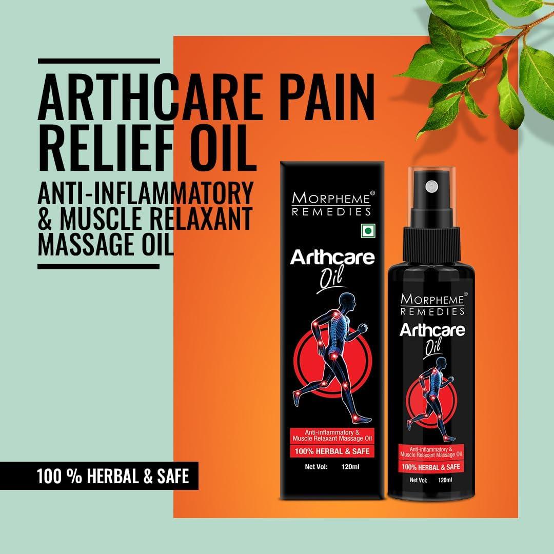 Morpheme Remedies Morpheme Remedies Arthcare Pain Relief Oil For Body, Back, Legs, Knee - (120 ml) - 6 Bottles