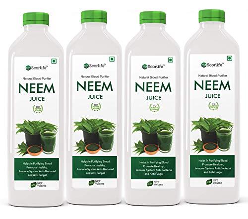 SCORLIFE MARKETING Scorlife Neem Juice 1000ml. [Pack of 4]