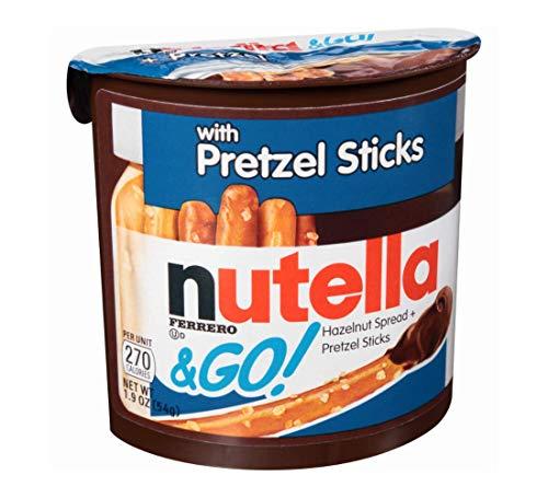 Nutella Nutella Hazelnut Spread & Pretzels Sticks &Go! - Pack of 6 Pouch, 6 x 54 g